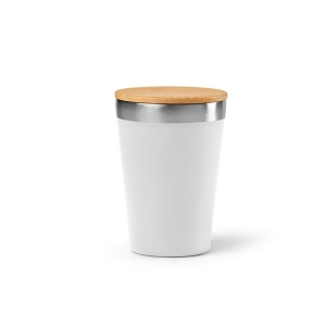 Gobelet Don rSS 400ml avec couvercle bambou. Double paroi 13