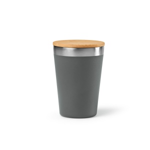 Gobelet Don rSS 400ml avec couvercle bambou. Double paroi 14