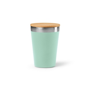 Gobelet Don rSS 400ml avec couvercle bambou. Double paroi 15