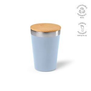 Gobelet Don rSS 400ml avec couvercle bambou. Double paroi 6