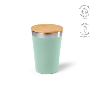 Gobelet Don rSS 400ml avec couvercle bambou. Double paroi 5