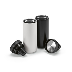 Gobelet de voyage Sénégal rSS 400ml. Couvercle 360°, double paroi 18