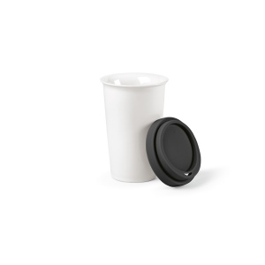 Gobelet de voyage Tagus céramique 330ml. Couvercle coloré 7