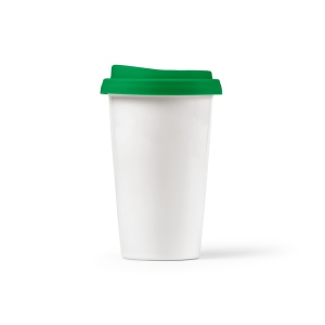 Gobelet de voyage Tagus céramique 330ml. Couvercle coloré 17