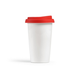 Gobelet de voyage Tagus céramique 330ml. Couvercle coloré 21