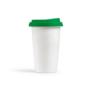 Gobelet de voyage Tagus céramique 330ml. Couvercle coloré 22