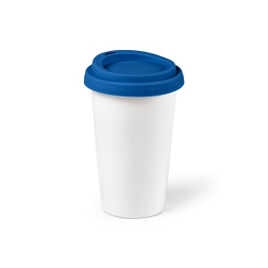Gobelet de voyage Tagus céramique 330ml. Couvercle coloré 25