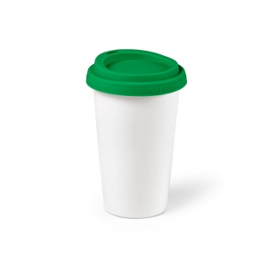 Gobelet de voyage Tagus céramique 330ml. Couvercle coloré 27