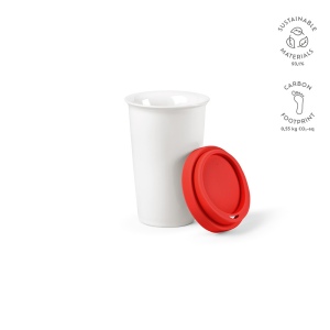 Gobelet de voyage Tagus céramique 330ml. Couvercle coloré 4