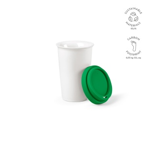 Gobelet de voyage Tagus céramique 330ml. Couvercle coloré 5