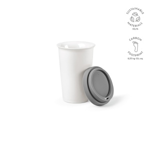 Gobelet de voyage Tagus céramique 330ml. Couvercle coloré 6