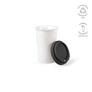Gobelet de voyage Tagus céramique 330ml. Couvercle coloré 2