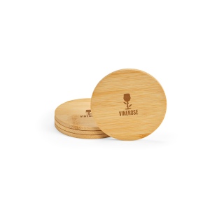 Sous-verres Christo en bambou, set de 4 4