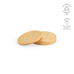 Sous-verres Christo en bambou, set de 4 2