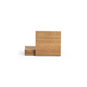 Sous-verres Velázquez  en bois d’acacia, set de 4 5
