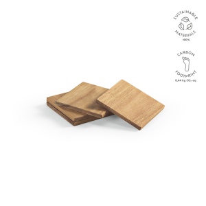 Sous-verres Velázquez  en bois d’acacia, set de 4 2