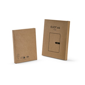 Conférencier Eliot A4 rCoton, bloc 64p, fermeture rPU 21