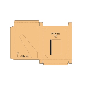 Conférencier Orwell A4 rPU, bloc 64p, fermeture zippée 9