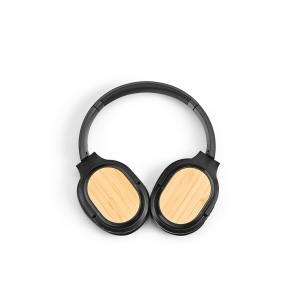 Casque sans fil Fleming en rABS/bambou, 400mAh, autonomie 8h 6