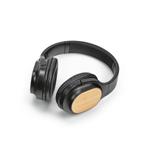Casque sans fil Fleming en rABS/bambou, 400mAh, autonomie 8h 8