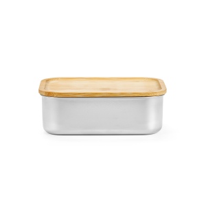 Boîte repas Warhol rInox 740 ml, couvercle et couverts en bambou 5