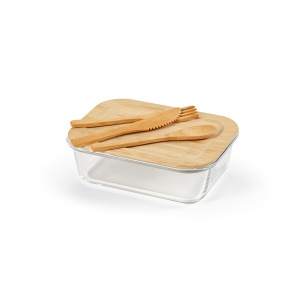 Boîte repas Van Gogh 500,verre borosilicaté et bambou 520 ml 10