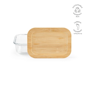 Boîte repas Van Gogh 500,verre borosilicaté et bambou 520 ml 2