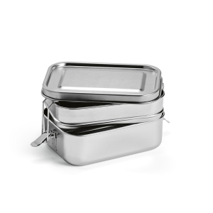 Boîte repas Picasso rInox 1240 ml, 2 niveaux,fermeture latérale 7