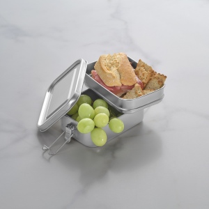 Boîte repas Picasso rInox 1240 ml, 2 niveaux,fermeture latérale 9