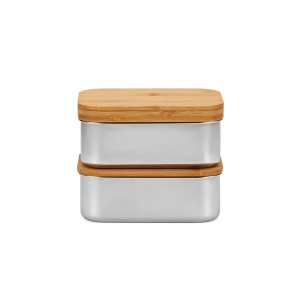 Boîte repas Vermeer rInox1480 ml, couvercle et couverts en bambou 5