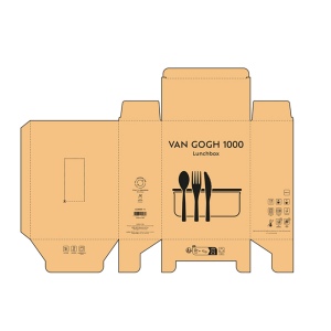 Boîte repas Van Gogh 1000,verre borosilicaté et bambou 1090 ml 12