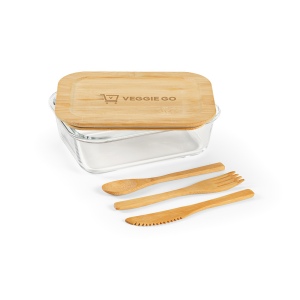 Boîte repas Van Gogh 1000,verre borosilicaté et bambou 1090 ml 4