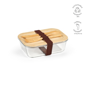 Boîte repas Van Gogh 1000,verre borosilicaté et bambou 1090 ml 2