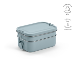 Boîte repas Tintoretto rInox 1240 ml,2 niveaux,fermeture latérale 3