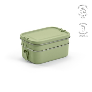 Boîte repas Tintoretto rInox 1240 ml,2 niveaux,fermeture latérale 4