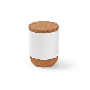 Mug Ebro en céramique, bouchon/base en liège 380&amp;#8239;ml. Sublimation 8