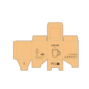 Tasse Elbe 350 en verre borosilicate 300&amp;#8239;ml 9