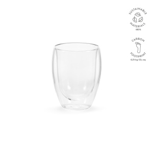Tasse Meuse 350 en verre borosilicate 370&amp;#8239;ml, double paroi