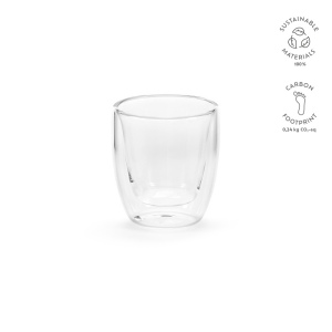 Tasse Meuse 75 en verre borosilicate 70&amp;#8239;ml, double paroi