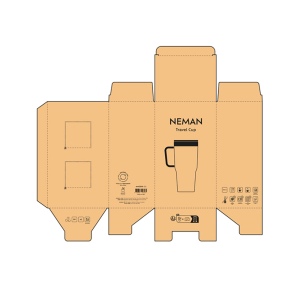 Mug Neman inox 580&amp;#8239;ml. Double paroi et bouchon rotatif 34