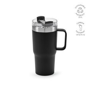 Mug Neman inox 580&amp;#8239;ml. Double paroi et bouchon rotatif