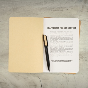 Carnet Cervantes couverture en bambou, 196p 70g/m² 12