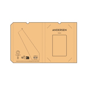Carnet Andersen couverture en canne à sucre, 196p 80g/m² 10