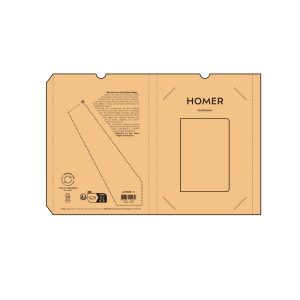 Carnet Homer couverture souple papier pierre,196p,imperméable 8