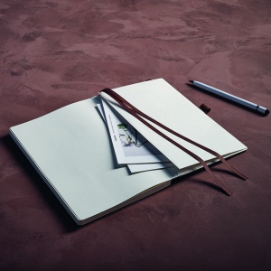 Carnet Steinbeck couverture en bois, 196p 70g/m² 8