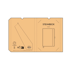 Carnet Steinbeck couverture en bois, 196p 70g/m² 9