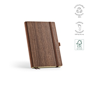 Carnet Steinbeck couverture en bois, 196p 70g/m² 2