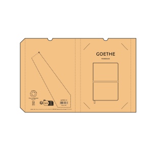 Carnet Goethe couverture en liège, 196p recyclées 70g/m² 8