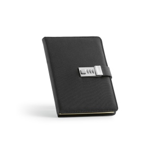 Carnet Melville rPET, fermeture métal, 192p 70g/m² 3