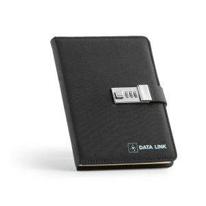 Carnet Melville rPET, fermeture métal, 192p 70g/m² 13
